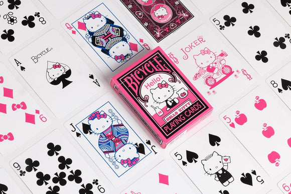 Bicycle Hello Kitty Black and Pink playing cards