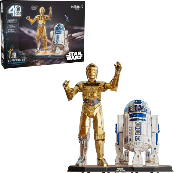 C-3P0 & R2-D2 4D Build Box and Models