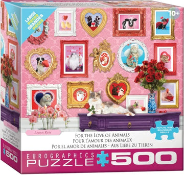 For the Love of Animals 500 Piece Puzzle Box