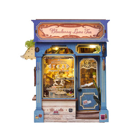 Blueberry Lane Tea Book Nook Assembled 