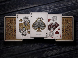 Peaky blinders playing cards layed out