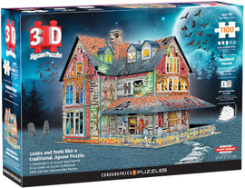 Haunted House 3D Jigsaw 1100 Piece Puzzle Box