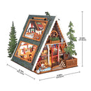 A-Frame Cabin Assembled with Measurements