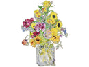 Painting of flowers in a vase