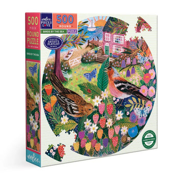 Birds by the sea puzzle in box