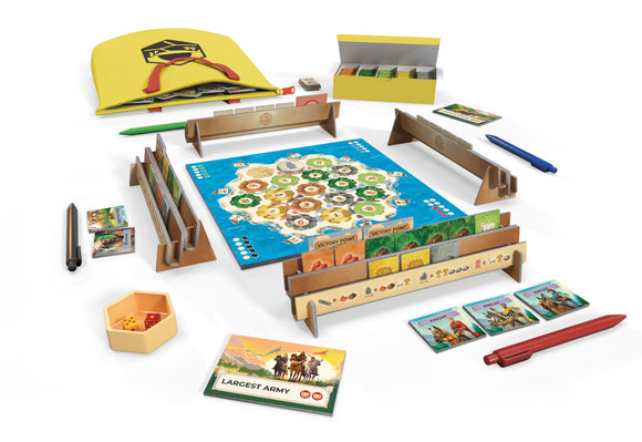 Catan Zip pieces and components