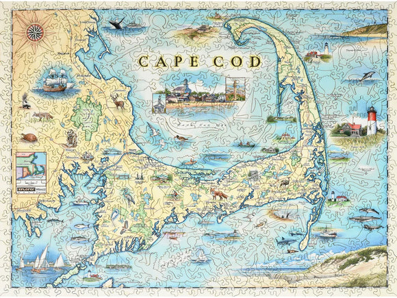 Cape Cod Xplorer Map - Liberty Puzzles