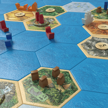 Catan 6th Explorers and Pirates Pieces in Play