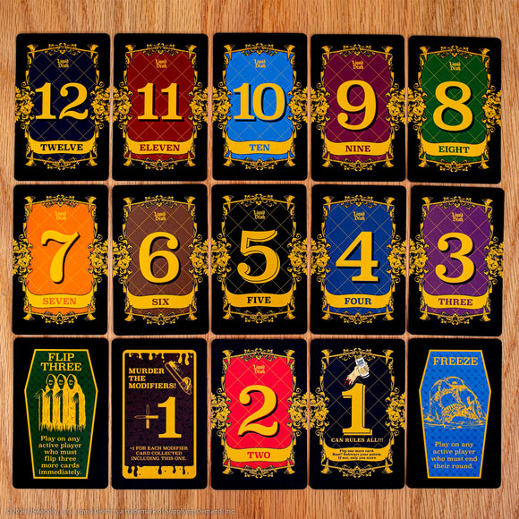 Flip 7 Liquid Death cards