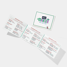 Mini mahjer mah jong cards with simplified rules