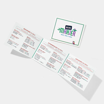 Mini mahjer mah jong cards with simplified rules