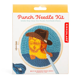 Western punch needle kit in its packaging