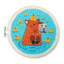 Capybara punch needle kit completed.