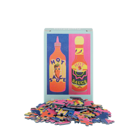 Hot Sauce Mini Puzzle 99 Piece Box and Pieces