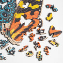 Closeup showing butterfly-shaped whimsy pieces