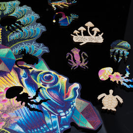 Closeup of some of the whimsy pieces