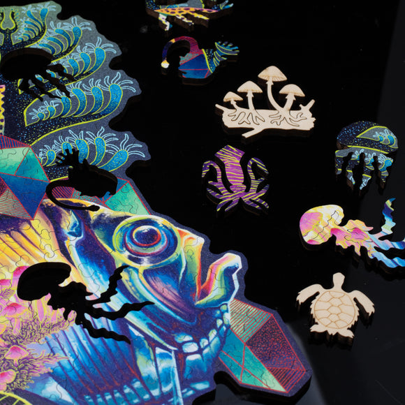 Closeup of some of the whimsy pieces