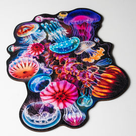 Jigsaw featuring colorful jellyfish