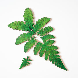 Fern jigsaw showing fern-shaped whimsy piece