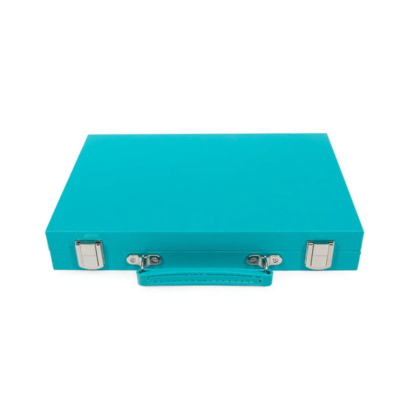 Travel Backgammon Teal Case