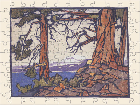 Rice, Fallen Leaf Lake, puzzle assembled