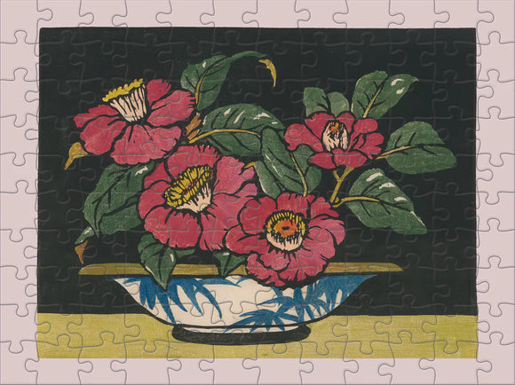 Rice, Single Camelia puzzle assembled