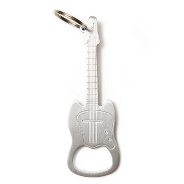 Guitar bottle opener key chain