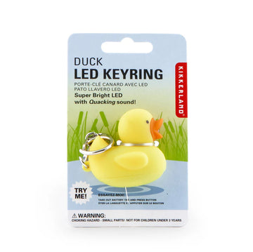 Duck keyring in packaging