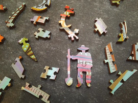 Example pieces from the puzzle