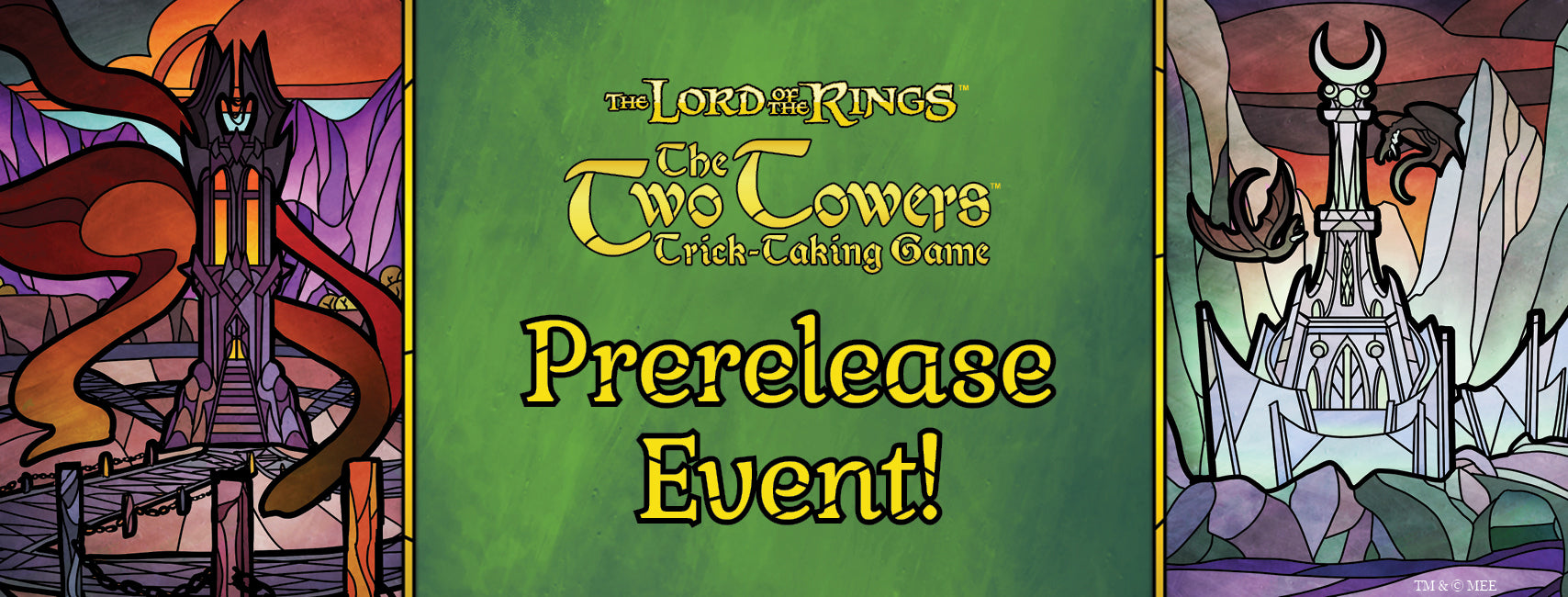 Lord of the rings the two towers trick taking game pre release event
