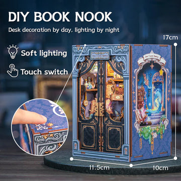 Soul Travel Agency Book Nook Dimensions and Lighting