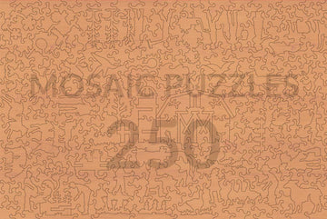 Back of the puzzle, showing the unique piece shapes