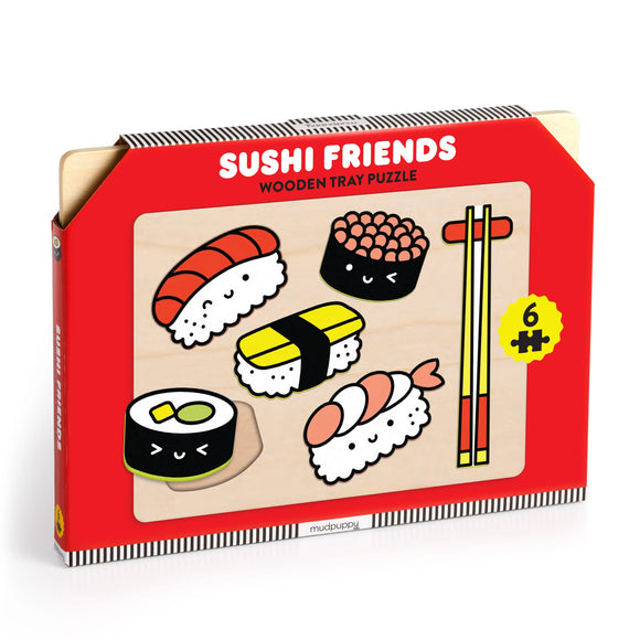 Sushi Friends Wooden Tray Puzz