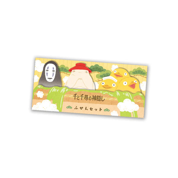 Package of three sets of Spirited Away themed sticky notes