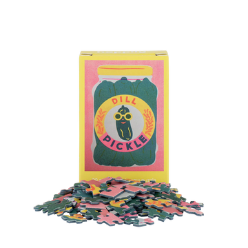 Pickle Mini 99 pc Puzzle Box and Pieces