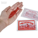 Fortune Teller Miracle Fish Package and Size with Hand for Comparison