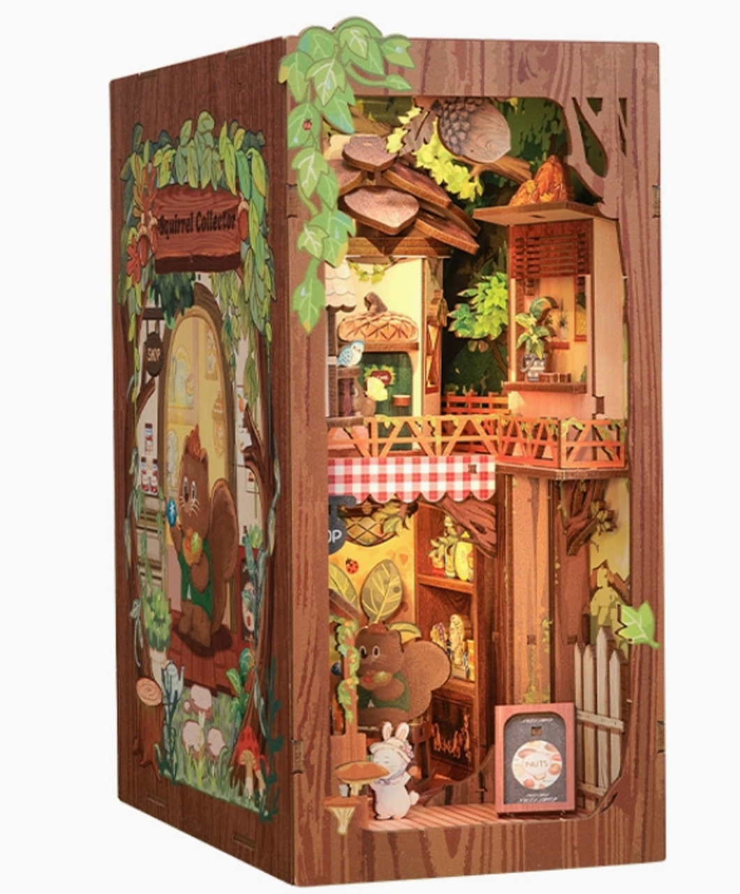 Squirrel Collector Book Nook
