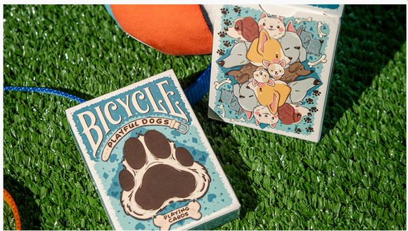 Bicycle Playful Dog Cards