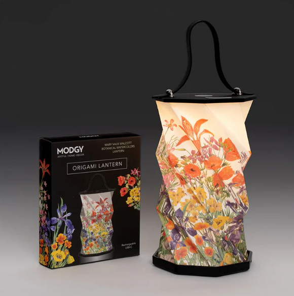Botanical Watercolors Origami Lantern