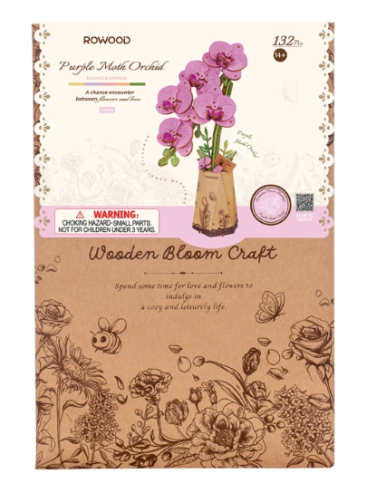 Purple Moth Orchid Model