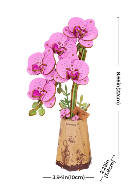 Purple Moth Orchid Model - 0