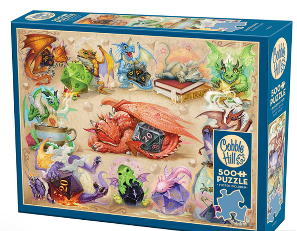 Cobble Hill D20 Dragons Puzzle Box