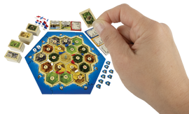 Worlds Smallest Catan Board Setup