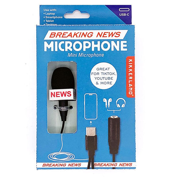 breaking news microphone
