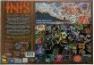 The INIS board game by Matagot, featuring a colorful box design highlighting the game's unique artwork. The background shows a landscape with mountains and various characters, surrounded by symbols representing game elements, including tokens and cards. The packaging is visually striking, appealing to both casual and dedicated gamers.