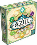 Azul: Queen's Garden game box featuring intricate tile designs and vibrant colors. The cover showcases the title 'Azul' and the subtitle 'Queen's Garden,' emphasizing the game's unique aesthetic and creativity.