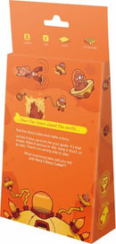 Rory's Story Cubes Classic by Zygomatic, featuring a vibrant orange packaging decorated with whimsical illustrations of aliens and storytelling elements. The back shows how to play, emphasizing creativity and imagination with StoryCubes for endless fun.