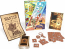 The product image depicts the game "Unlock Kids" by Space Cowboys, showing the colorful game box, various character cards, a "Wanted" poster, and game pieces arranged on a surface, suitable for family fun and adventure.