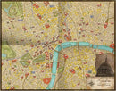 Map of London featuring the areas around Carlton House and Queen's Park, with marked locations and streets, part of the Sherlock Holmes Consulting Detective game by Asmodee.