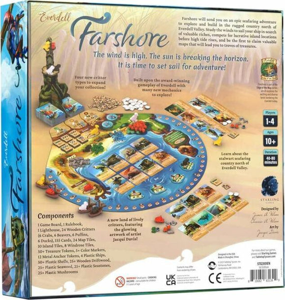 Everdell: Farshore back of box